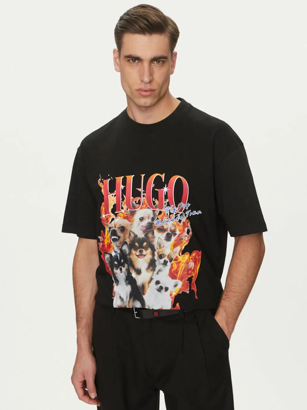 T-shirt Dugie 50538259 Nero Oversize
