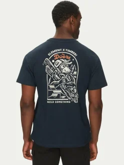 T-shirt ELYZT00520 Blu scuro Regular Fit