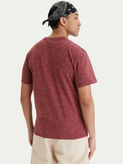 T-shirt EQYKT04416 Bordeaux Regular Fit