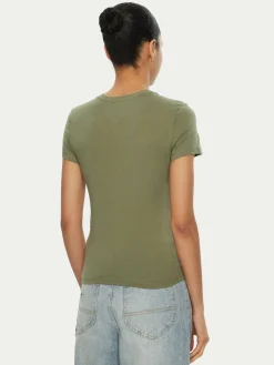 T-shirt Essential DW0DW19447 Verde Slim Fit