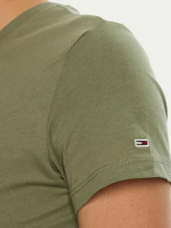 T-shirt Essential DW0DW19447 Verde Slim Fit
