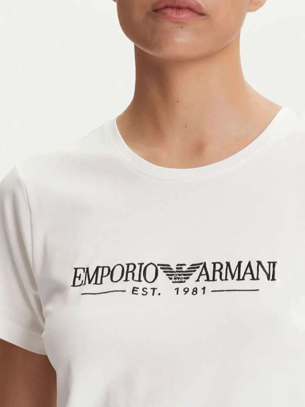 T-shirt EW000408 AF10881 U1131 Bianco Regular Fit