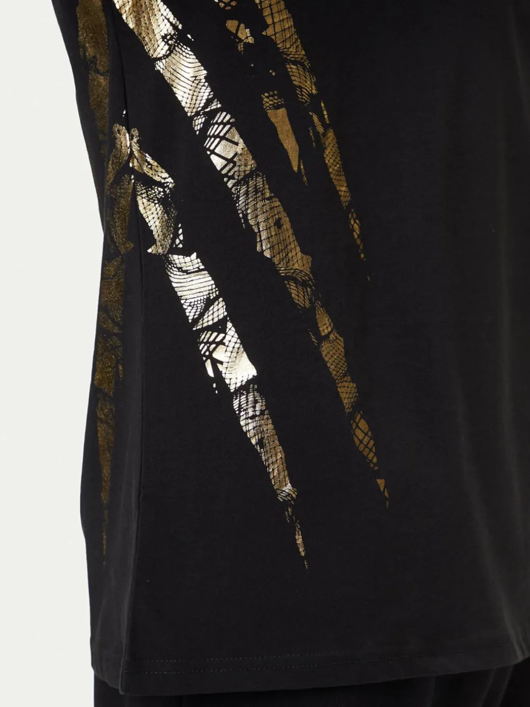 T-shirt FAEC MTK8358 STE001N Nero Loose Fit