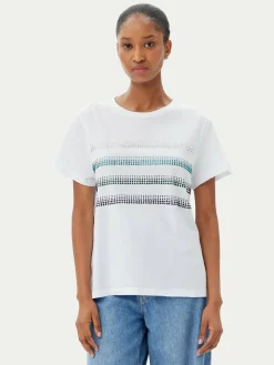 T-shirt Foglia 2515971042 Bianco Regular Fit