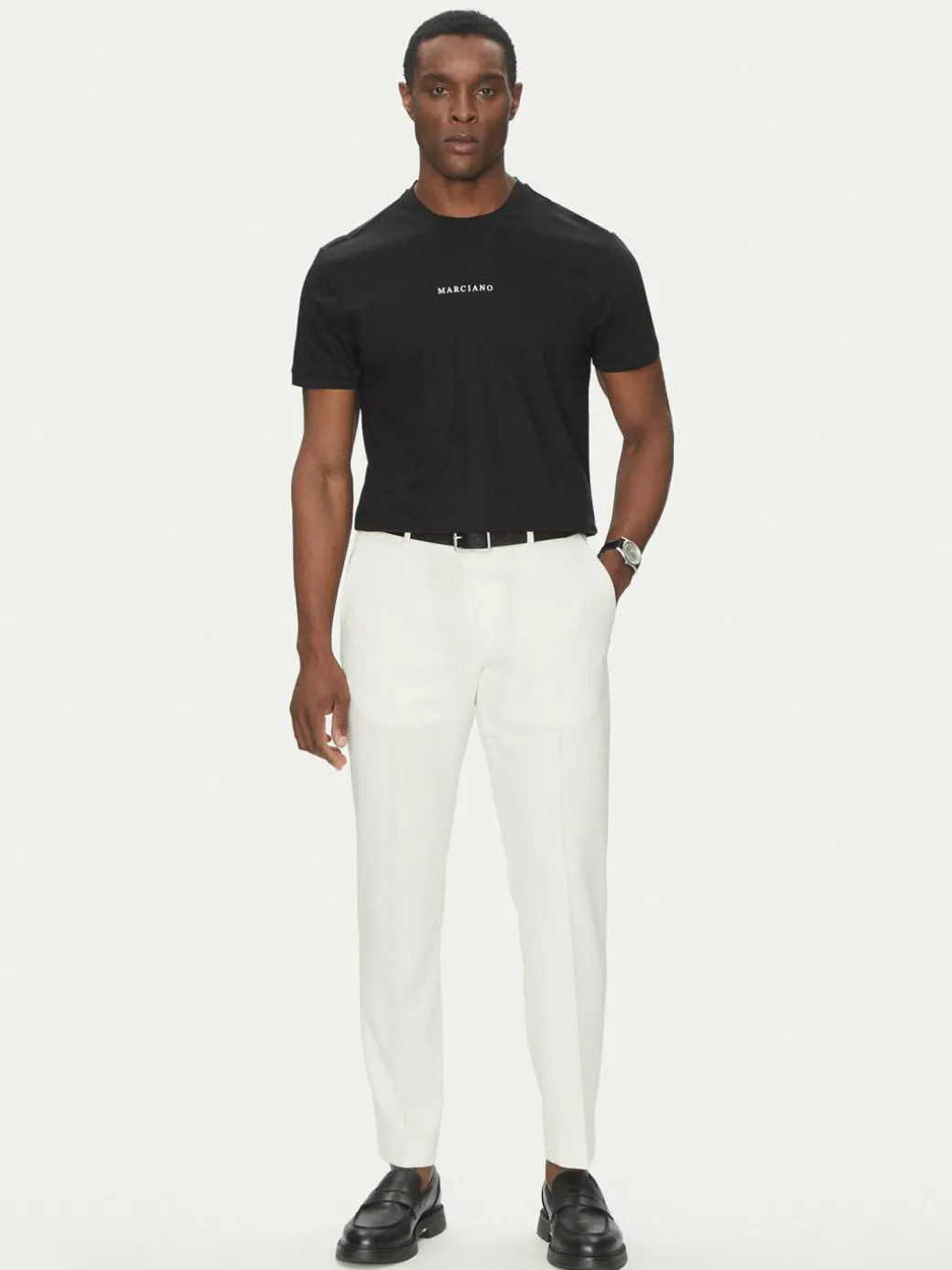 T-shirt 5GHI08 6323A Nero Regular Fit