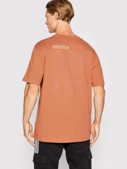 T-shirt Graphic Ozworld HL9232 Arancione Relaxed Fit