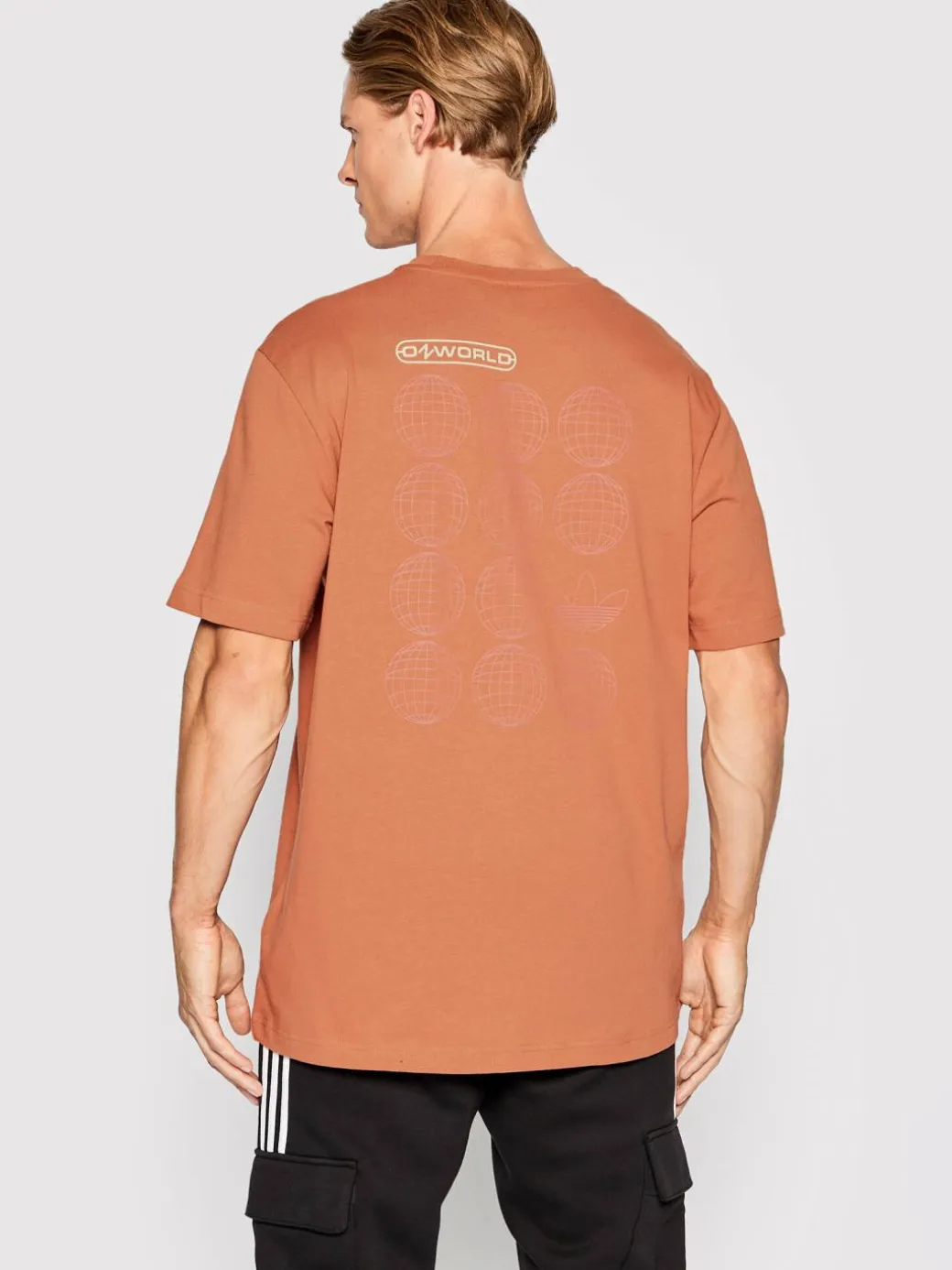 T-shirt Graphic Ozworld HL9232 Arancione Relaxed Fit