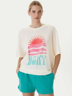 T-shirt Hangloose Poster ERJZT06090 Beige chiaro Loose Fit
