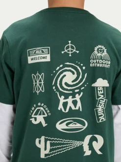 T-shirt Hw Welcome All EQBZT04913 Multicolore Regular Fit
