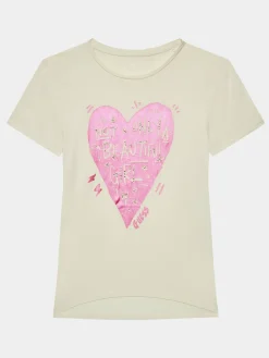 T-shirt J3BI20 KBDN0 Écru Regular Fit