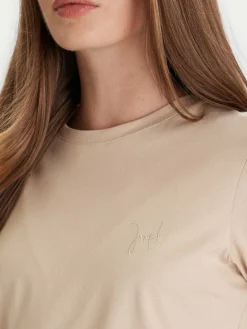 T-shirt 58 253JE58Tia 30049367 Beige Slim Fit