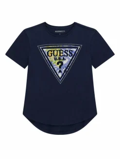 T-shirt J6GI13 K6YW4 Blu scuro Relaxed Fit