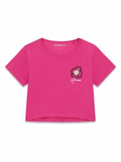 T-shirt J6GI10 K6YW4 Rosa scuro Relaxed Fit