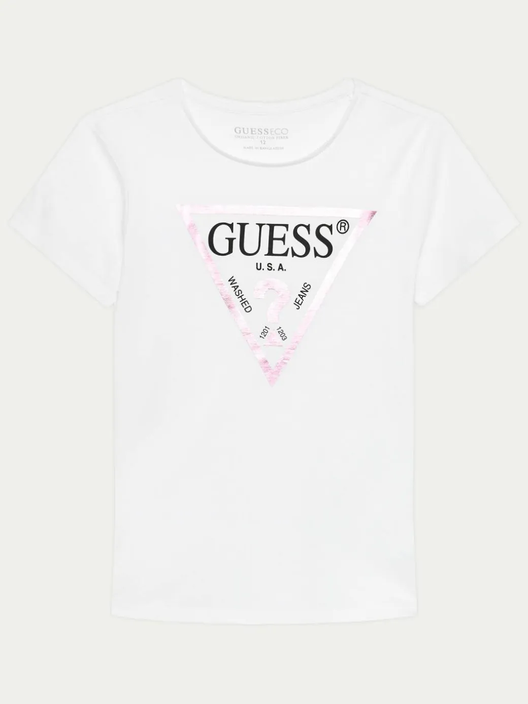 T-shirt J73I56 K8HM0 Bianco Regular Fit