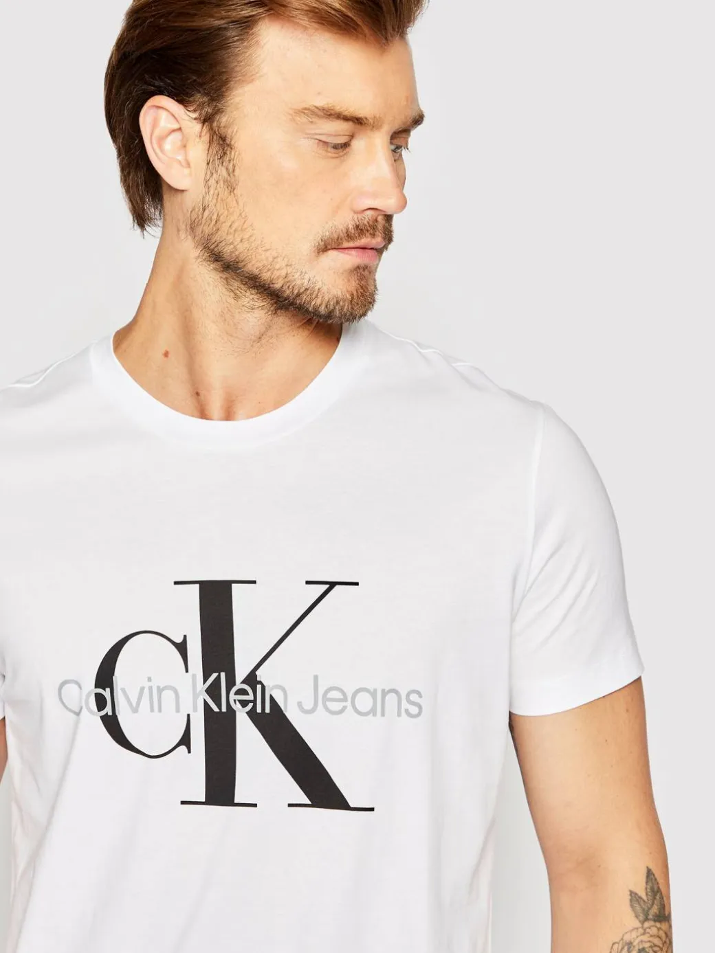 T-shirt J30J320935 Bianco Slim Fit