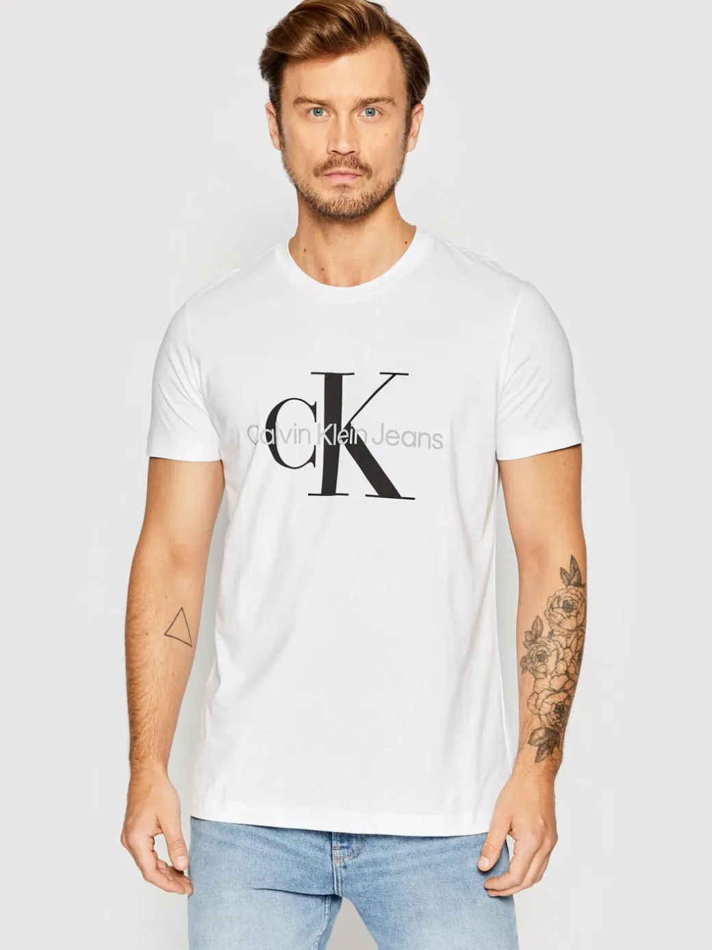 T-shirt J30J320935 Bianco Slim Fit