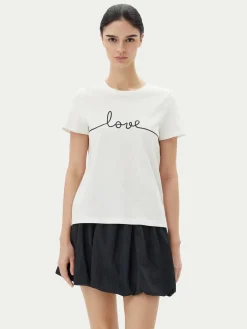 T-shirt Kami 10332587 Bianco Relaxed Fit