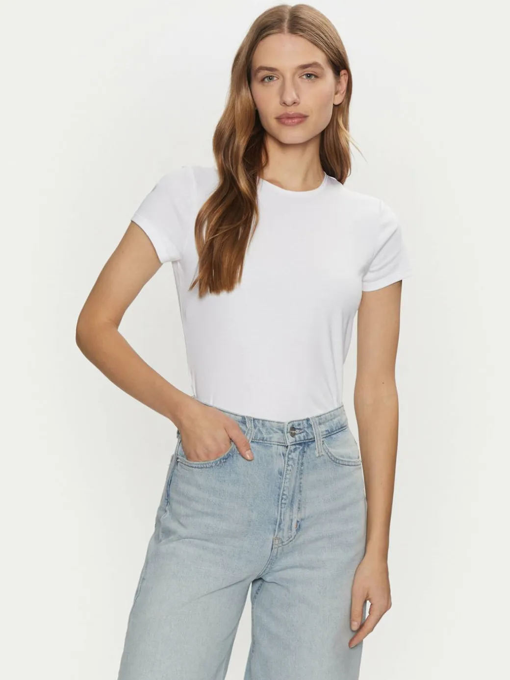 T-shirt K20K208049 Bianco Slim Fit