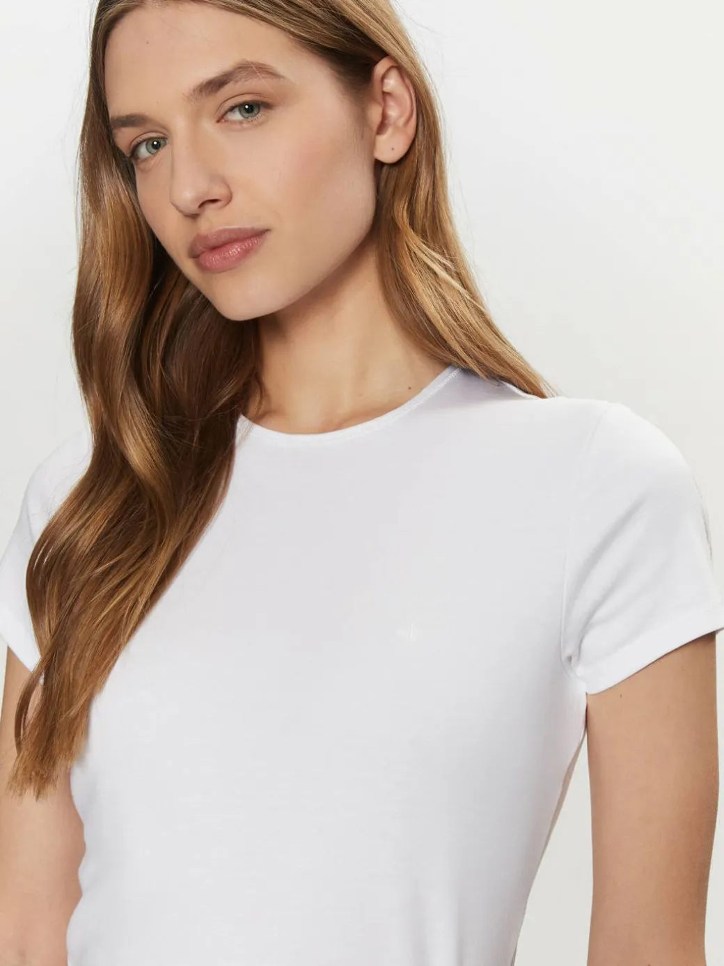 T-shirt K20K208049 Bianco Slim Fit