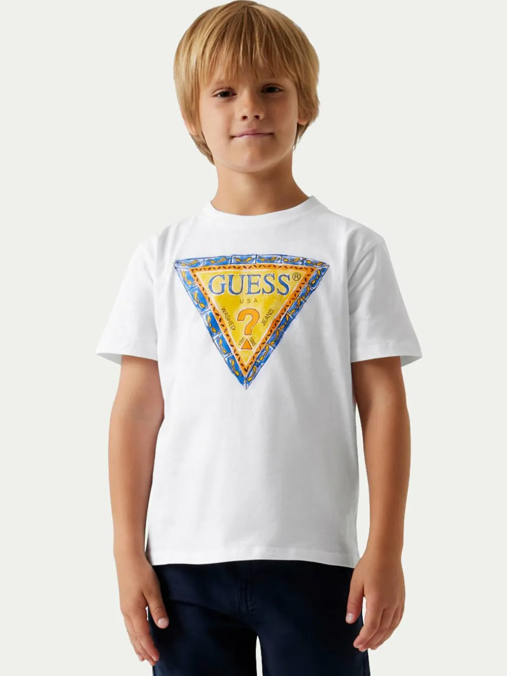 T-shirt L6GI00 K8HM4 Bianco Regular Fit