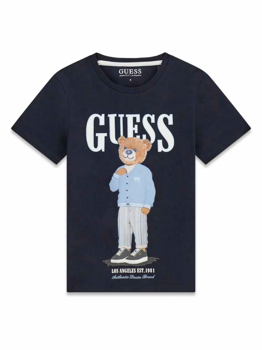 T-shirt L6GI09 K8HM4 Blu scuro Regular Fit