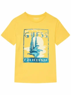 T-shirt L6GI10 K8HM4 Giallo Regular Fit