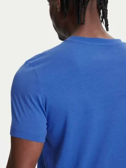 T-shirt Logo Korpo Cafers 304J150 Blu Slim Fit