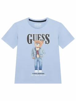 T-shirt L6RI11 K8HM4 Celeste Regular Fit