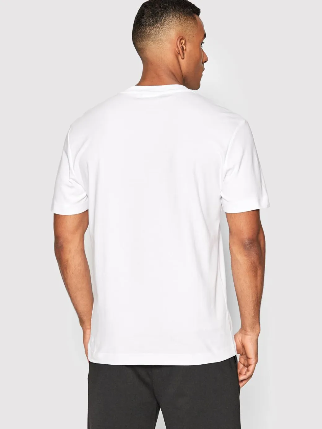 T-shirt Micro Logo Interlock K10K109894 Bianco Regular Fit