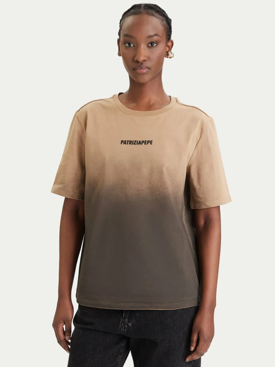 T-shirt 8M1828/J366-FG71 Marrone Relaxed Fit