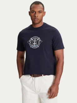 T-shirt M5YI62 K8FQ4 Blu scuro Regular Fit