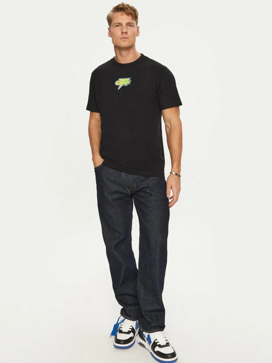 T-shirt OMAA027F22JER0071070 Nero Regular Fit