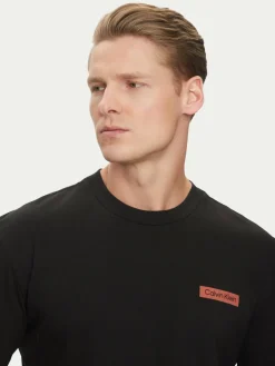 T-shirt Overlay Print K10K114158 Nero Regular Fit