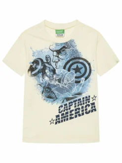 T-shirt 35RYC10N9 Beige Regular Fit