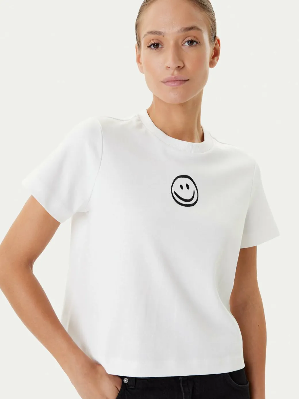 T-shirt Sara 10311633 Bianco Regular Fit
