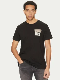T-shirt Soft Box Monogram J30J327092 Nero Regular Fit