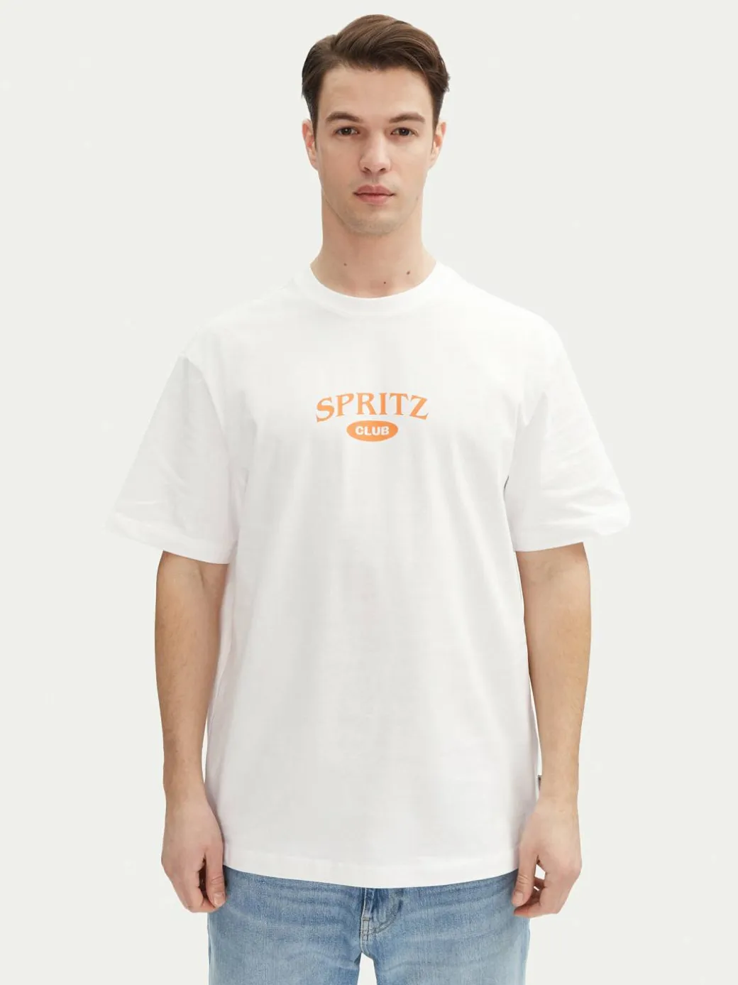 T-shirt Spritz 22034398 Bianco Relaxed Fit