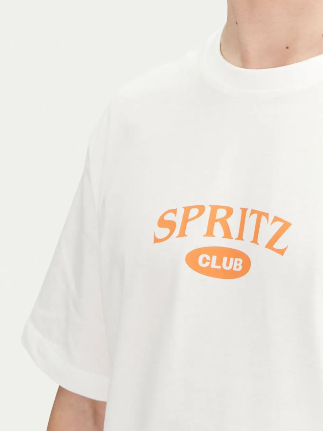 T-shirt Spritz 22034398 Bianco Relaxed Fit