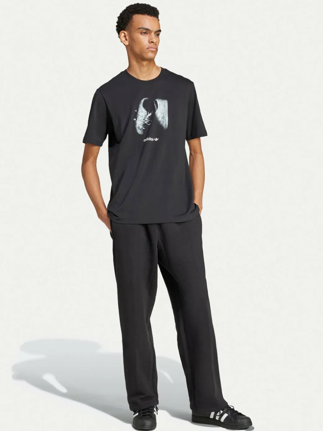 T-shirt Supply Street IY3431 Nero Regular Fit