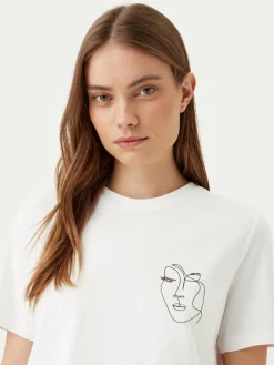 T-shirt Sybilla 14103247 Bianco Regular Fit