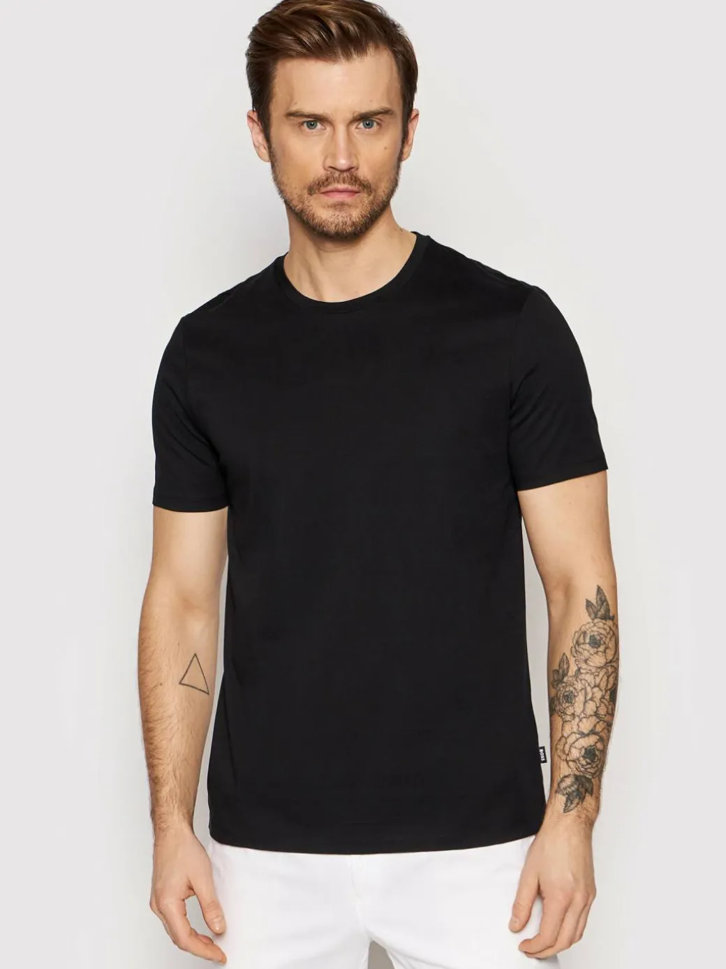 T-shirt Tessler 150 50468395 Nero Slim Fit
