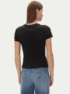 T-shirt Tjw Slim Essential Logo 2 Tee DW0DW20316 Nero Regular Fit