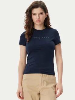 T-shirt Tonal Linear DW0DW20315 Blu scuro Slim Fit