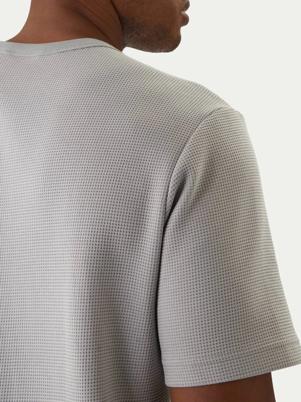 T-shirt Trefoil Essentials Waffle KE1203 Grigio Regular Fit