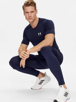 T-shirt Ua Hg Armour Comp Ss 1361518 Blu scuro Compression Fit