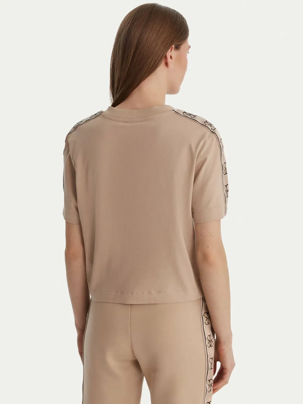 T-shirt V3RI08 I3Z14 Beige Relaxed Fit