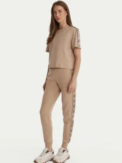 T-shirt V3RI08 I3Z14 Beige Relaxed Fit