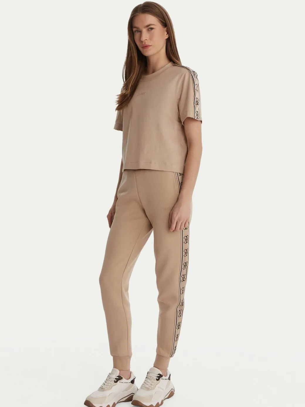 T-shirt V3RI08 I3Z14 Beige Relaxed Fit
