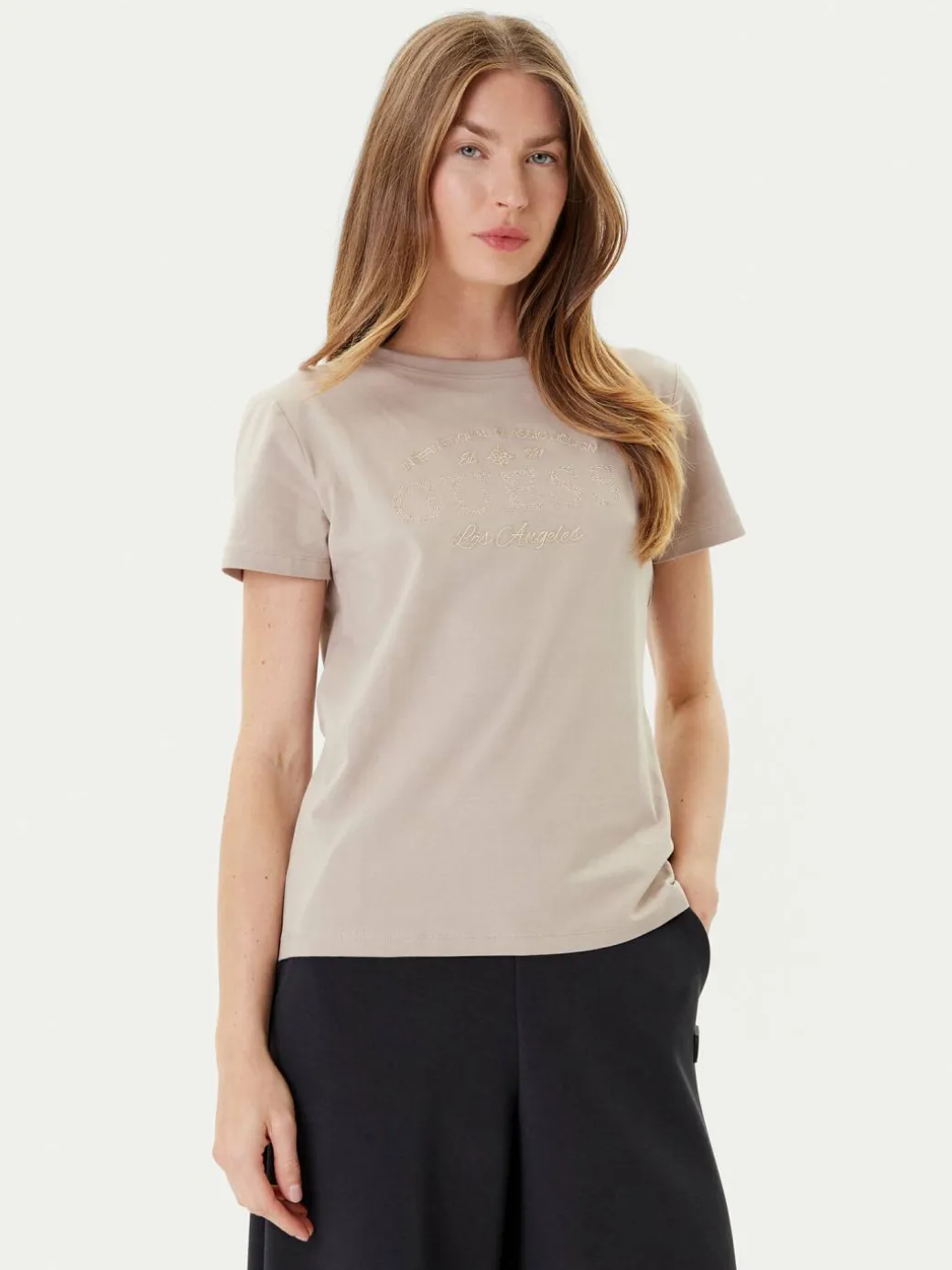 T-shirt V5YI13 J1314 Beige Regular Fit