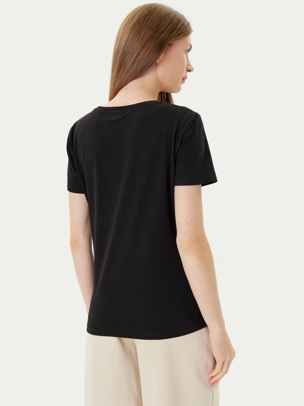 T-shirt V5YI13 J1314 Nero Regular Fit